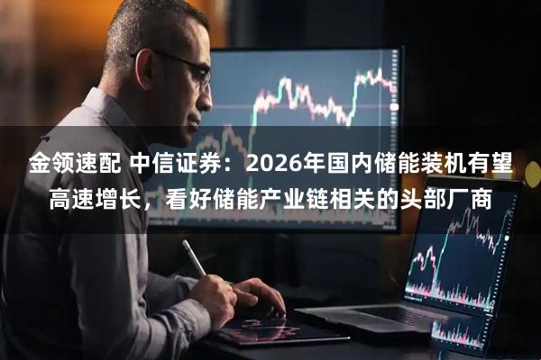 金领速配 中信证券：2026年国内储能装机有望高速增长，看好储能产业链相关的头部厂商