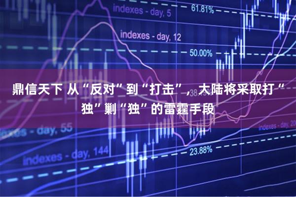 鼎信天下 从“反对”到“打击”，大陆将采取打“独”剿“独”的雷霆手段