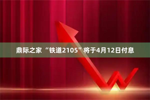 鼎际之家 “铁道2105”将于4月12日付息